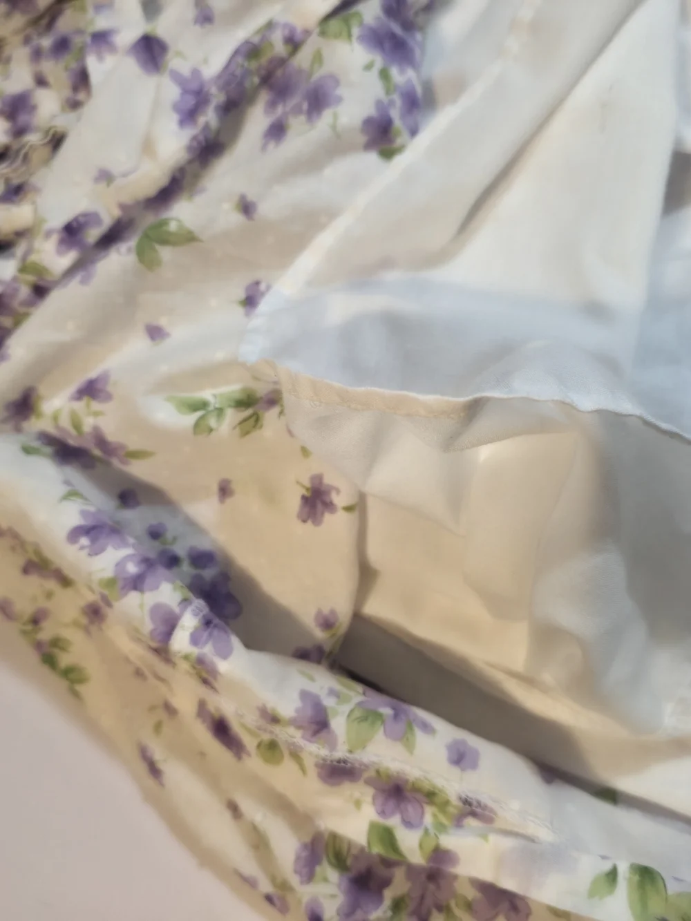 Vintage Rare Editions Toddler Girl 3T Smocked Dress Purple Flowers Lace Trim 03'